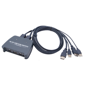 VCOM <strong>2</strong> in <strong>1</strong> Out Displayport <strong>KVM</strong> <strong>Switch</strong> 4K <strong>1</strong>.2V DP <strong>Monitor</strong> Switcher for Laptop PC TV Gaming - Product Image 3