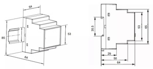 ACR10R Three-<strong>Phase</strong> DIN Rail Energy Meter RS485 <strong>Split</strong> Core CTs 0-300A Solar/Storage Monitoring DIN Rail Mounted - Product Image 5
