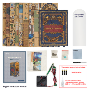 Tonecheer không gian Bảo tàng 3D Câu Đố cuốn sách Nook tq133 lắp ráp đồ chơi giáo dục 37 Đèn trang trí tự làm đồ chơi Gỗ Quà Tặng - Product Image 5