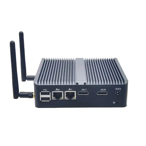 Entrega rápida J1900 mini pc NUC DDR3 pantalla dual 1 * HD + 1 * VGA 2COM 2LAN sin ventilador J1900 escritorio mini pc ordenador PC