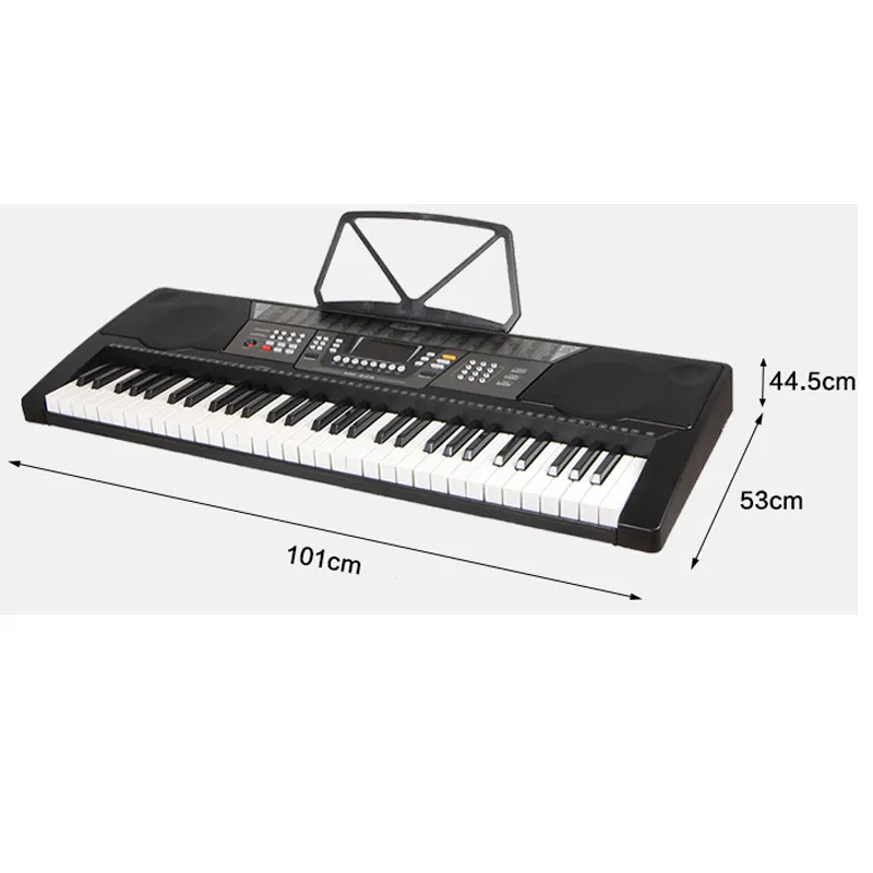 Professional Piano Double Pulley USB Function Piano Electric Organ Musical Instruments Electronic Piano Keyboard 61 Keys MIDI