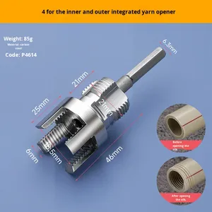 PPR PVC Pipe Threading Tool Inner And Outer Thread Cutter Quick Dual Use Pipe Threader 1/2'' 3/4'' Threading Tool Tapping Tools - Product Image 6