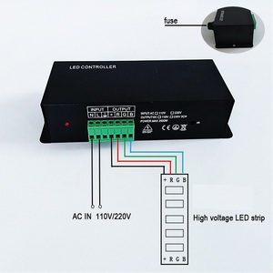 2500W Hochleistungs-Infrarot-Fernbedienung AC110V 220V 24-Tasten-RGB-LED-Streifenlichtcontroller - Product Image 3