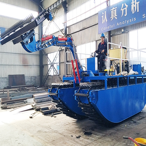 قارب إنقاذ آلي برمائي للقمامة مع مضخة ومقبض محرك مكونات أساسية للأعشاب المائية بسطح المحرك والعتاد - Product Image 3