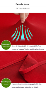 Spandex đàn hồi xếp li ruffles váy khách sạn Wedding party sự kiện ăn uống ghế bao gồm cho nhà tiệc ghế hoặc ghế bao gồm - Product Image 5