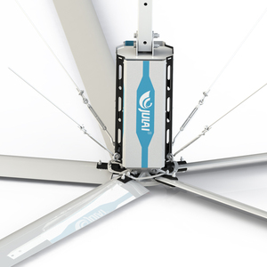 Julai 5 lưỡi 24ft tiếng ồn thấp Đức động cơ lớn hvls Quạt trần công nghiệp cho hội thảo phòng tập thể dục nhà máy giá bán buôn - Product Image 1