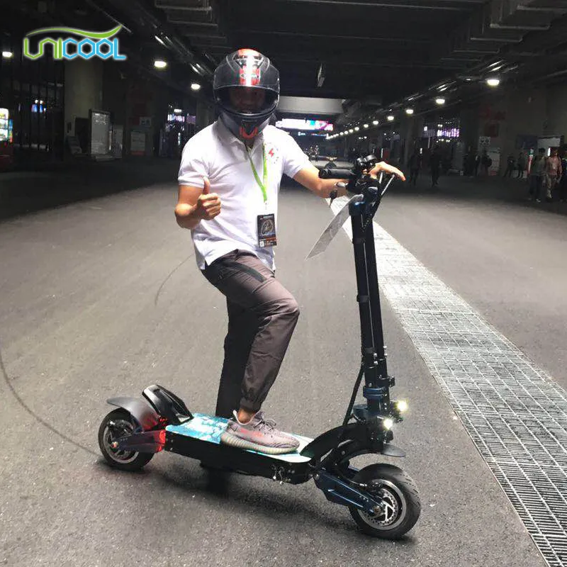 Unicool 3200w 72v 100kph potente smorzamento grande ruota più veloce zero 11x scooter elettrico per adulti