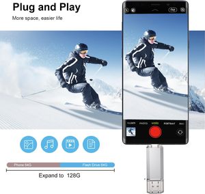 2 in 1 Usb C Key Pen Drive 128gb 64gb 32gb 16gb 8gb Pendrive Metal Usb Stick <strong>Memory</strong> 3.0 Usb C <strong>Flash</strong> Drive <strong>Type</strong> C <strong>Flash</strong> Drive - Product Image 4