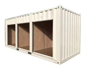 Contenedor de envío de diseño modular con pared divisoria Unidades de autoalmacenamiento de 10 pies y 20 pies a la venta
