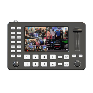 Video <strong>Switcher</strong> 4-Channel <strong>HDMI</strong> Live Streaming Audio Mixer <strong>HDMI</strong> <strong>Switcher</strong> <strong>5</strong> Inch FHD 1080p LCD Screen PTZ Controller USB Recording - Product Image 1