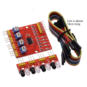 Vierwege-Infrarot-Verfolgung 4-Kanal-IR-Tracking-Modul Übertragungsleitungs-Hindernis vermeidung für Arduino Smart Car Robot DIY Kit