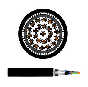 450/750V KVV32 Cu/PVC/SWA/PVC 3 Core Stranded Copper Armoured Control <strong>Cable</strong> - Product Image 3