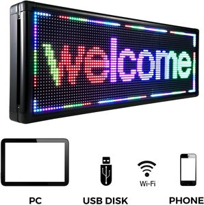 RGB esterno in esecuzione di scorrimento in movimento messaggio a Led schermo di visualizzazione programmabile segno Led - Product Image 3