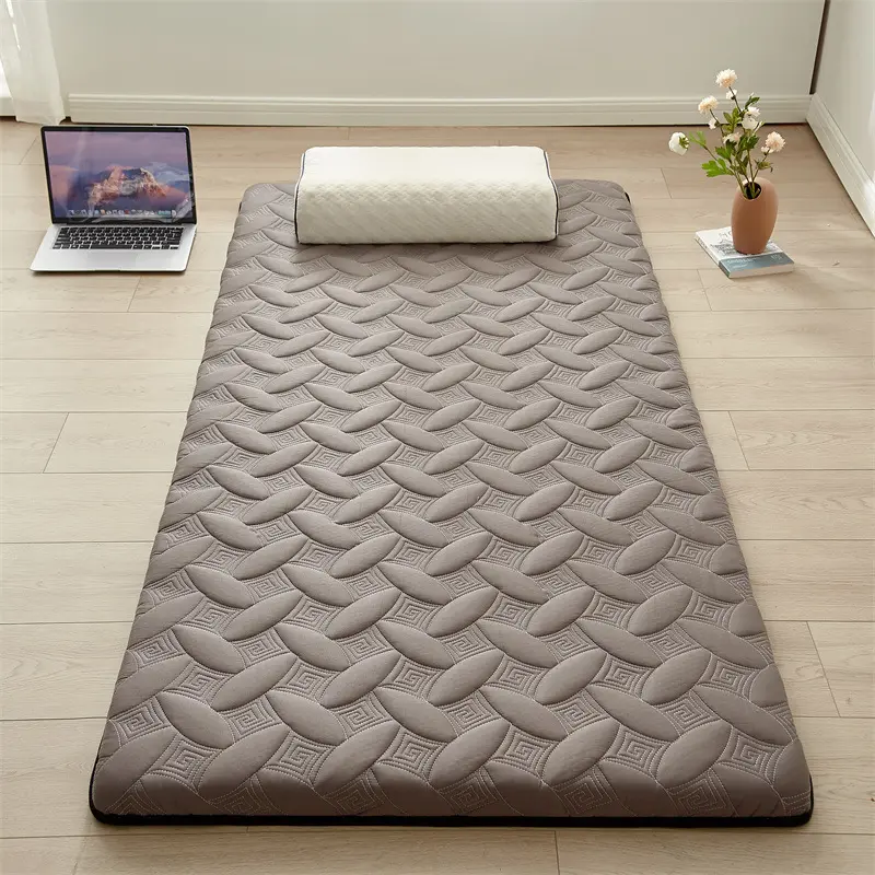 Nouveau Design Matelas Étudiant Dortoir Lit Rembourré Confortable Plancher Pliant Tapis De Couchage Beau Matelas Simple Meubles De Maison