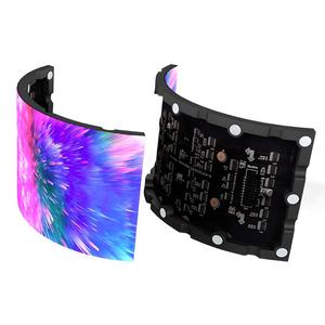 fabrik direkt p1.8 p2 p2.5 p3 p4 vollfarbig weiches modul flexibler <span class=keywords><strong>led</strong></span>-<span class=keywords><strong>display</strong></span> kurvenbildschirm