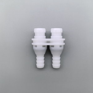 <strong>MJ</strong> Stock 5/16''CPC Multi-colored <strong>Double</strong> Connector POM/EPDM Two-Way Shutoff Quick Couplings With Stop Valve - Product Image 1