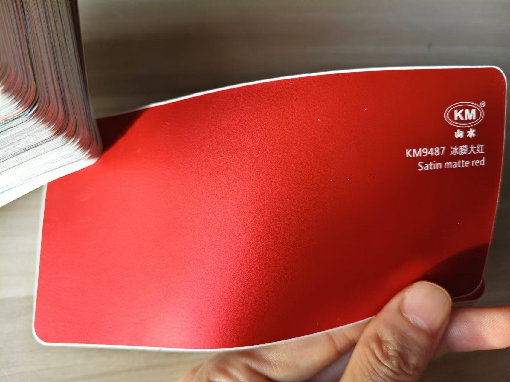 Satin matte red