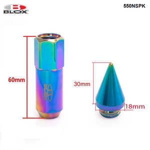 Addco-20 cái/bộ m12x1.25/M12x1.5 blox JDM phong cách nhôm mở rộng Tuner bánh xe <span class=keywords><strong>Lug</strong></span> <span class=keywords><strong>Nuts</strong></span> với <span class=keywords><strong>Spike</strong></span> cho bánh xe vành 550nspk - Product Image 3