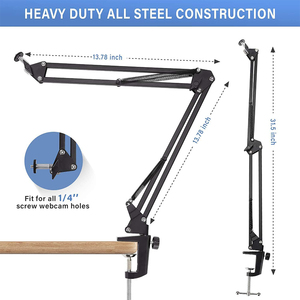 JUNNX esnek havai Tripod bağlama aparatı için kamera kamerası halka ışık, masa üzerinde cep telefonu kafa Tripod Video canlı akış için - Product Image 4