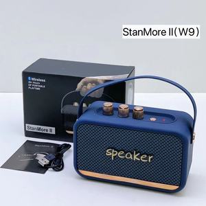 W9复古风格便携式亨德尔RGB扬声器调频收音机音频无线蓝牙扬声器强力音响系统流行主扬声器 - Product Image 4