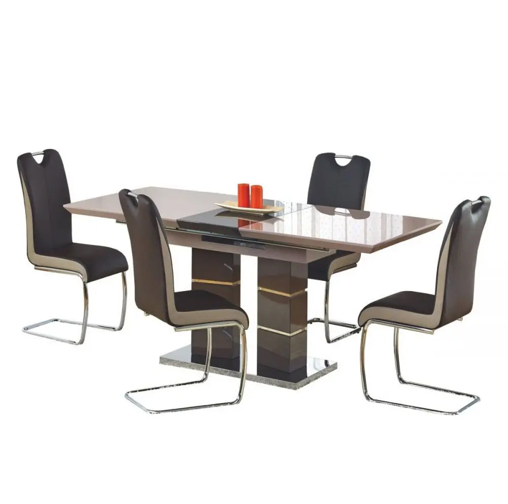 Cocina de lujo moderno diseño de mesa de comedor de mesa de muebles de comedor y sillas para comedor