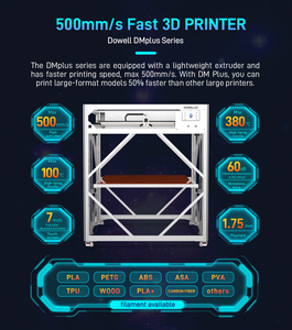 Impresora 3D Dowell Máquina de impresión 3D de alta precisión Sin obstrucción Impresora 3D Impresoras 3D multicolores de gran tamaño - Product Image 2