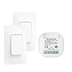 Para Tuya Smart WiFi Control remoto inalámbrico Timer Set Sin batería Panel de pared Interruptores de luz LED Funciona Google Home Alexa Max. - Product Image 1