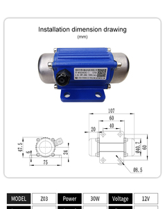 Motore di vibrazione elettrico personalizzabile 24V DC ad alta velocità e potenza per progetti OEM/ODM - Product Image 5