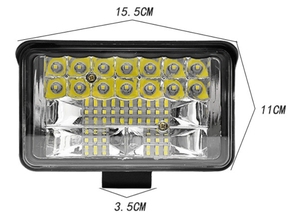 Otomobil ve kamyon için sınır ötesi ihracat geniş alan görünümü üç ila beş inç kare çalışma ve geri vites ışıkları ile LED farlar - Product Image 3