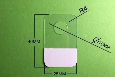clear W25xH40 mm