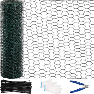Metall garten Twisted Carbon Steel Netting Wire Mesh Roll PVC-beschichteter sechseckiger Drahtgitter zaun - Product Image 1
