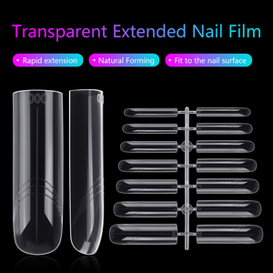 BQAN Duals formları tırnak kalıpları temizle düz Ultra ince tırnak ipuçları fransız üçgen tırnak ipuçları profesyonel Salon araçları - Product Image 2