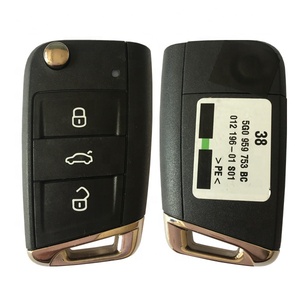 3 Button Smart <strong>Key</strong> Fob Car Remote Control for <strong>Vw</strong> Golf Polo Touran 434Mhz <strong>Chip</strong> Transponder FCC ID 5G0 959 752 BC - Product Image 1