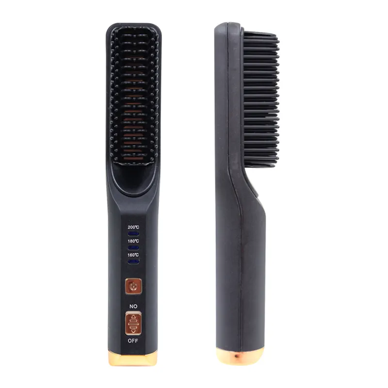 Wholesale USB Charging Negative Ion Straight Hair Comb Wireless Mini Portable Straight Hair Comb Electric Hair Straightener
