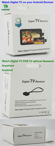 Micro USB Digital DVB-T DVB-T2 TV Tuner Receiver Tv Converter for <strong>Android</strong> Phone and Pad DVB-T2S Digital Tv Box