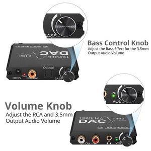Xput-Convertidor de Audio óptico DAC Digital a analógico, convertidor de Audio Coaxial Toslink a RCA analógico L/R de 3,5 MM - Product Image 3