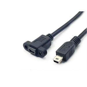 สาย USB 4เส้น2.0ตัวผู้ไปยังสายเคเบิลอะแดปเตอร์ USB2.0ขนาดเล็ก5พินพร้อมสายล็อคสกรูคู่สำหรับกล้อง - Product Image 3
