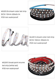 <strong>Led</strong> Ws2815 2815 Chip Digital <strong>Programmable</strong> Rgbic Rope Lights Addressable <strong>LED</strong> Strip Light <strong>Strings</strong> 12v Dc 60leds 144 <strong>Leds</strong> - Product Image 6