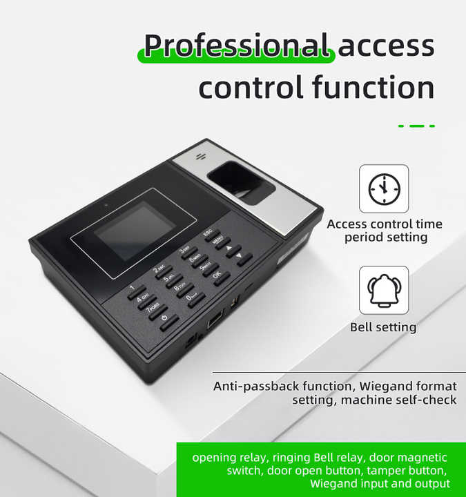 GPRS Wifi TCP/IP RS485 4G Sim Card Fingerprint Time Recording Staff Biometric Attendance Machine With Cloud Software FREE SDK