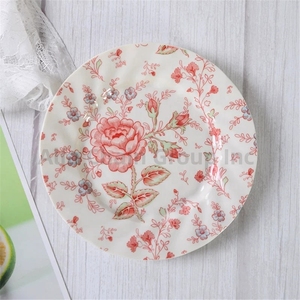 French Classic Tableware Set Cute Pink Ceramic Cup Plate with Saucer Unique Tray for Home Decoration Personalized Tea Service - Product Image 2