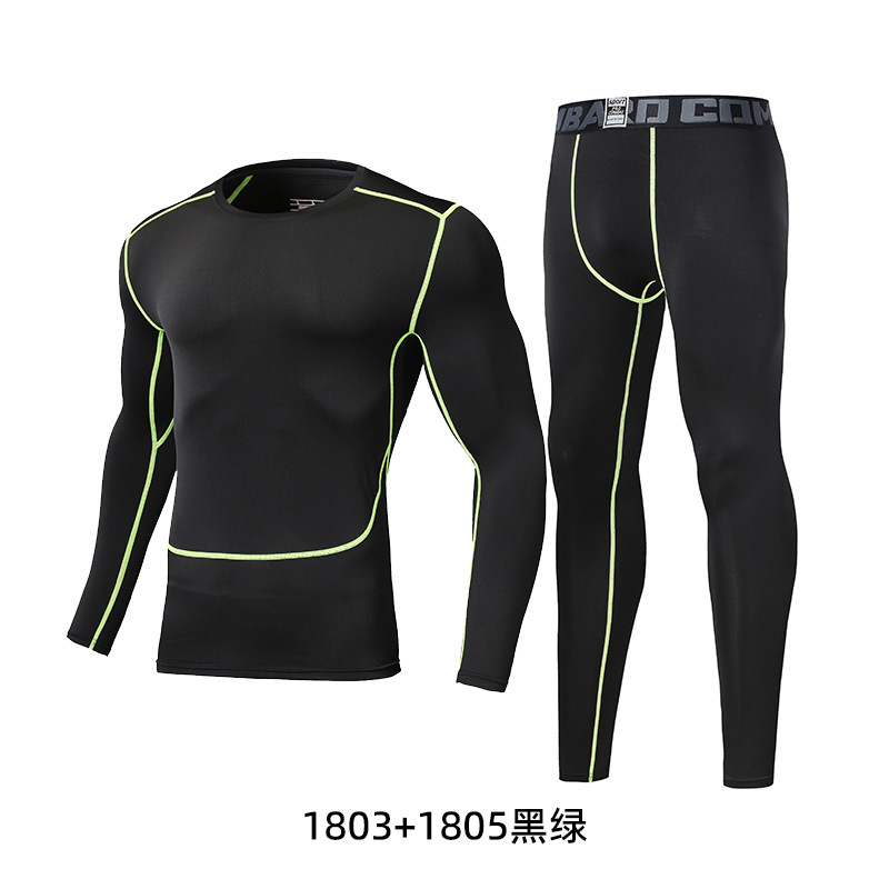 1803 + 1805 Black and green tights