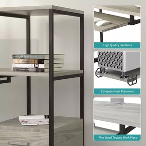 Escritorio de ordenador multifunción con cajón, mesa de estudio de escritura, soporte para ordenador portátil doméstico, mesa de oficina - Product Image 3