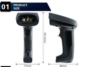 Good Quality Cost-effective High speed 2D <strong>Image</strong> Wired Handheld 1D <strong>QR</strong> <strong>code</strong> barcode scanner - Product Image 2