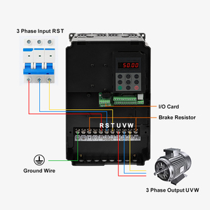 CKMINE 3,7-15kW Monofásico 220V Entrada Trifásico 380V Salida 9-32A Inversor de frecuencia de elevador Unidad de velocidad variable VVVF VFD - Product Image 4