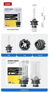 New HID Xenon Xe đèn pha đèn pha D1S D2S D3S D4S D2R 35W độ sáng cao 12V 6000K Oliver fitment siêu sáng bóng đèn - Product Image 6