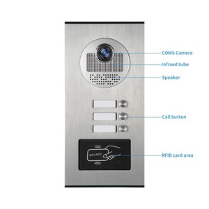 MingKe 888-Kit IP55 Waterproof and Dustproof 6 Units Video Door Phone <strong>Intercom</strong> <strong>System</strong> for <strong>Multi</strong> Apartment Video Door Phone - Product Image 1