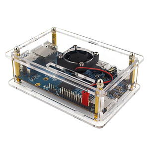 Orange Pi 5 корпус акриловый корпус защитный корпус для корпуса для модели Pi 5 с двумя радиатором - Product Image 4