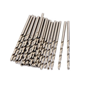 10pcs 0.5-4.0毫米高速钢麻花钻头适用于金属和木材钻孔迷你钻头组