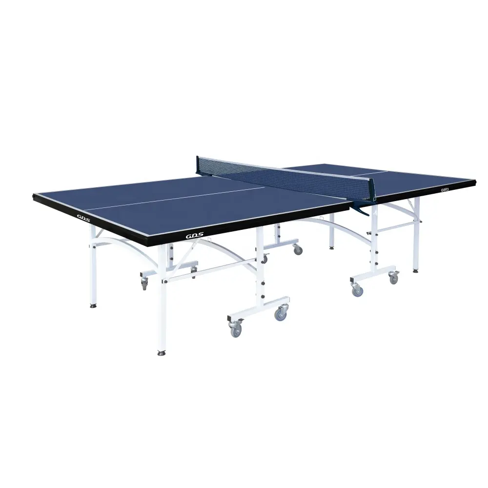 Tavolo da ping-pong pieghevole di alta qualità in movimento di dimensioni Standard internazionali