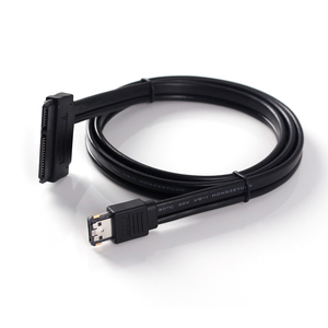 Lingable 0.5M Dual Power 12V 5V <strong>ESATA</strong> <strong>USB</strong> Cable ESATAp <strong>to</strong> SATA 7+15 22Pin Data Hard Disk Adapter Cord Line for 2.5&quot;SSD HDD - Product Image 1